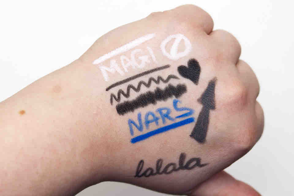 NARS Guy Bourdin Voyeur Larger than Life Eyeliner Set Swatches