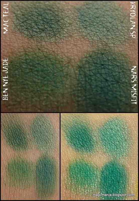 NARS Misfit Eyeshadow Duo MAC Teal Ben Nye Jade