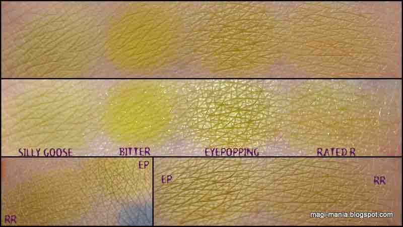 NARS Rated R Eyeshadow Duo vs MAC Eyepopping Bitter Silly Goose
