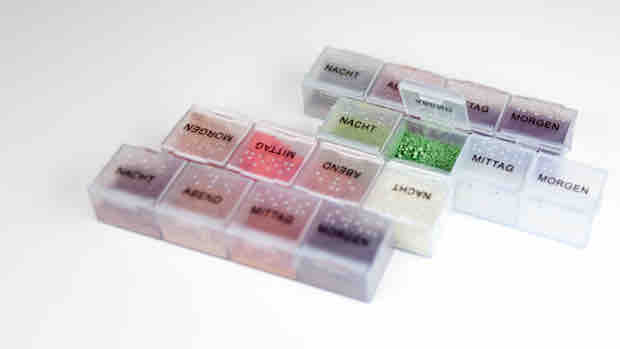 Pigments aufbewahren - Pillendose