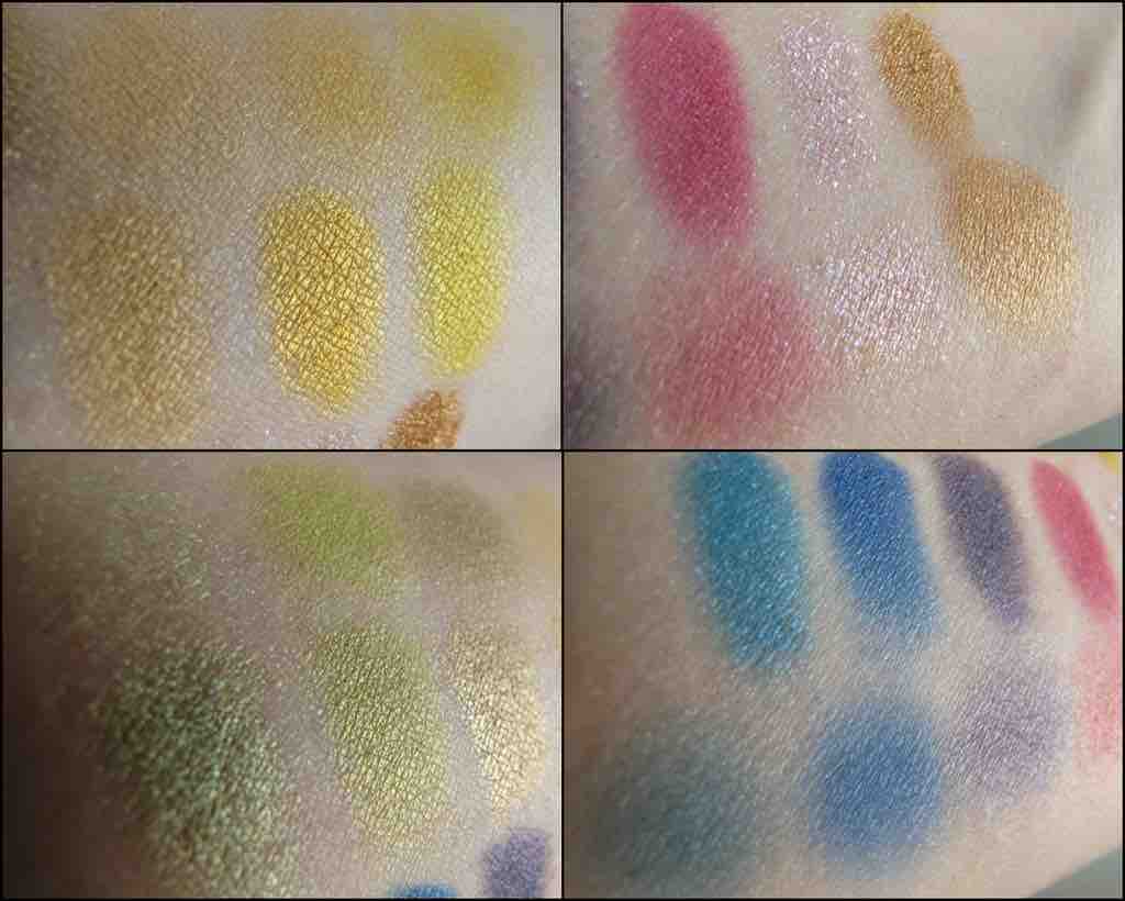 SP3CTRUM COSMETICS Eyeshadow Pigment Swatches Spectrum