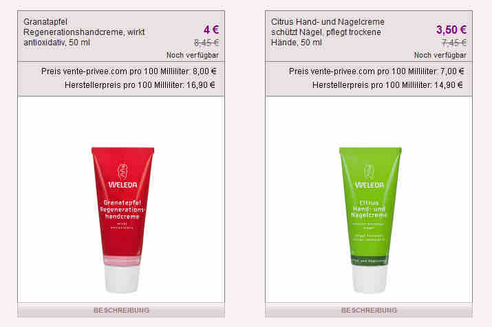 WELEDA bei Vente Privee (2)