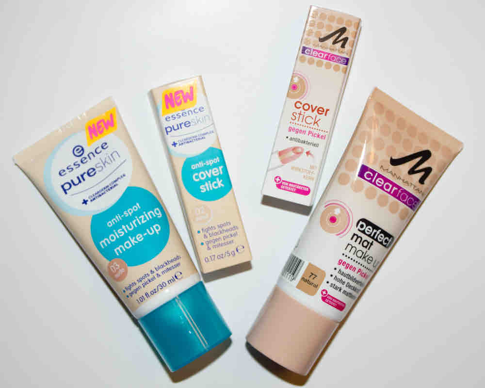 essence pure skin vs manhattan clearface cover stick