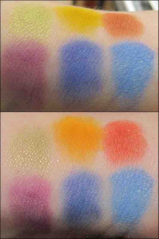 MAC Lucky Green Golden Rod Red Brick Vibrant Grape Atlantic Blue Winkle