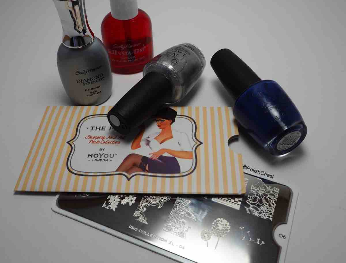 MoYou Pro XL 06 Stamping Plate + OPI My Signature is "DC" + OPI ...Eurso Euro