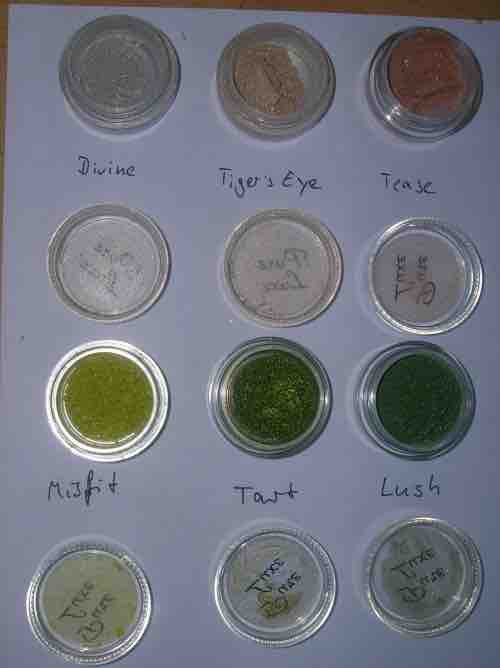 Pure Luxe Mineral Eyeshadow Pigment Samples