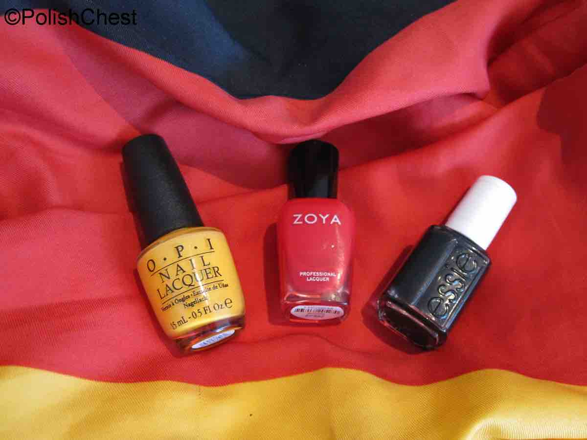 WM Nail Design Deutschlandflagge Nagellack